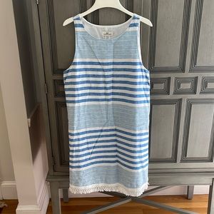 Used good condition Vineyard Vines size 12 dress with tassel trim at bottom